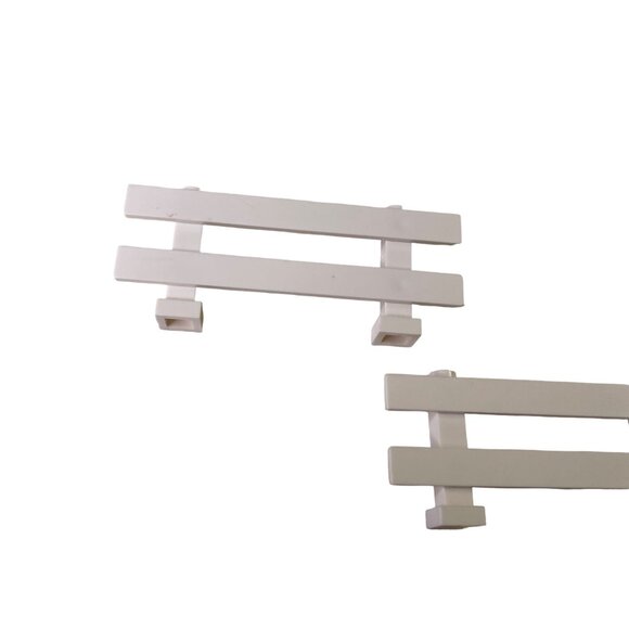 Lego Duplo White Ranch Fence White Model 31021 Replacement Farm Part Set 2 u - Picture 3 of 6